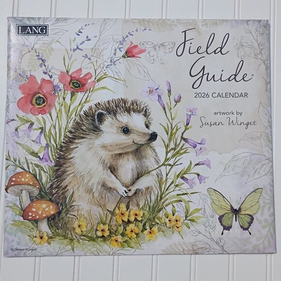 LANG 2026 Field Guide Wall Calendar Nature Susan Winget 26991001981 Animals - Picture 1 of 9